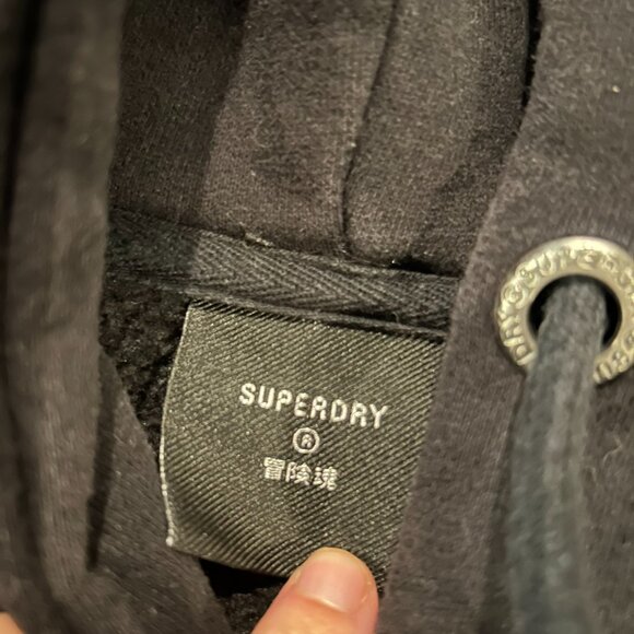 VGUC Superdry Organic Cotton  Graphic Hoodie Size XL - Picture 3 of 4